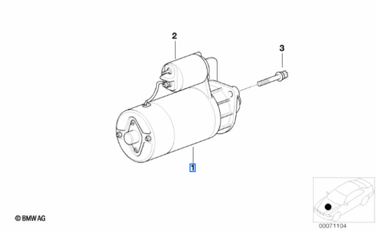 Starter – BMW 12417515391