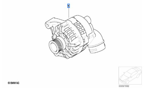 Generaator – BMW 12317541694