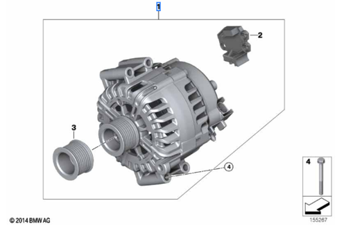 Generaator – BMW 12317542529