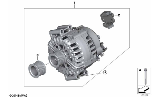 Generaator – BMW 12317560988