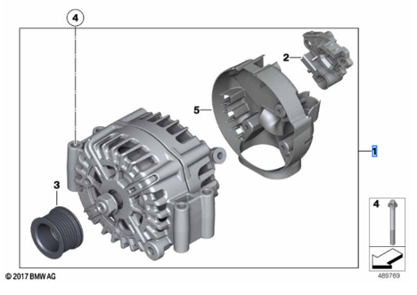 Generaator – BMW 12317603779