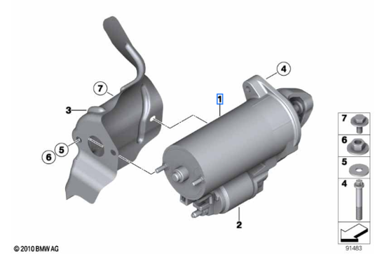 Starter – BMW 12417616500