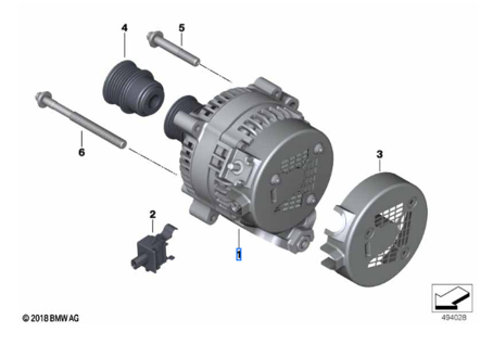 Generaator – BMW 12317646814
