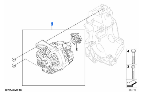 Generaator – BMW 12317802261