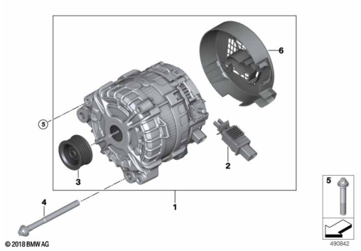 Generaator – BMW 12318571358